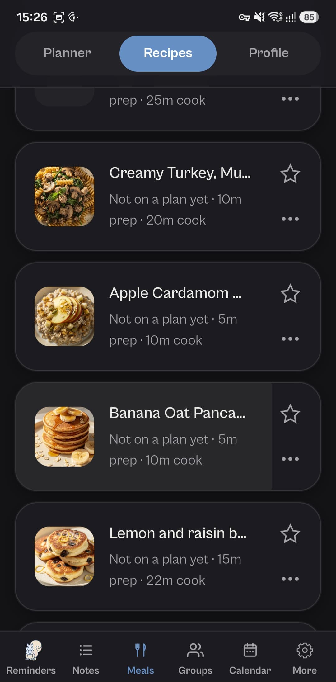 Baylo meal planner and recipe generator