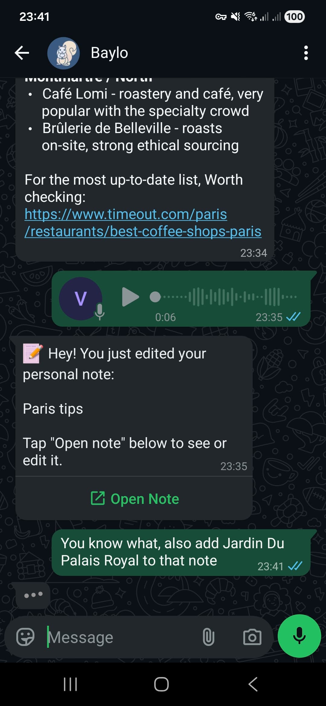 Baylo - Create Notes and Reminders
